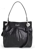 Authentic Coach Leather Hippie Crossbody Satchel Tote Bag 17605 Black