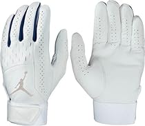 GB0164 -128 Jordan Team Pair Batting Gloves - White/Navy