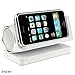 Sleak White Stereo Speaker with Battery For Iphone i-phone