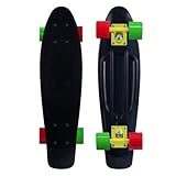 Blank Vinyl Plastic Cruiser Skateboard Complete Penny Size 22 Stereo-Sonic Tail Rasta