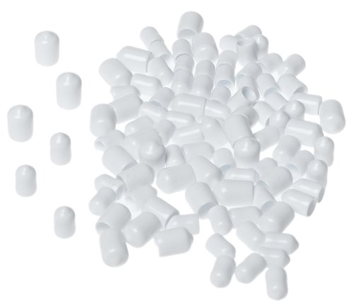 ClosetMaid Large and Small End Caps 84-Pack, 60 Small, 24 Large, White #7535
