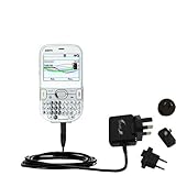International Wall / AC Charger for the PalmOne Palm Treo 500 - Gomadic Brand w/ TipExchange Technology