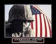 American Pride - Statue With Flag, Motivational Poster