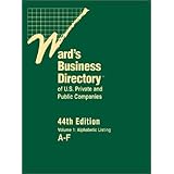 Ward's Business Directory of U.S. Private and Public Companies: Vols. 1-8 (Ward's Business Directory of U.S. Private & Public Companies (8v.))