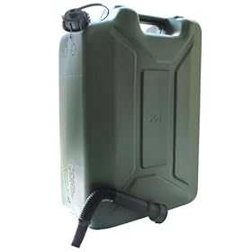 20 Litre Green Plastic Army Style JERRY CAN Petrol Can