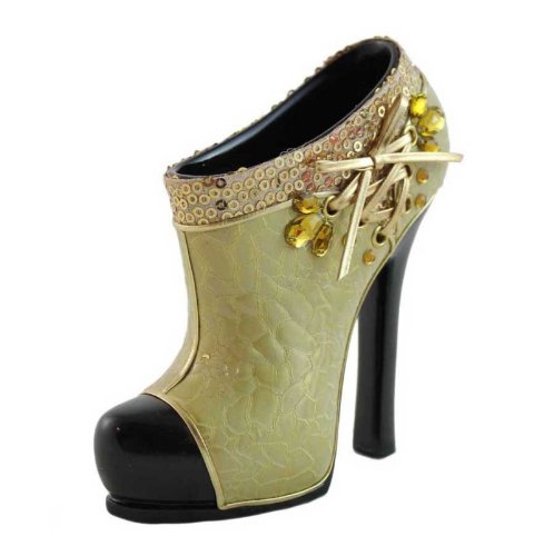 Ankle Boot Heel Brush Holder Gold
