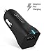 Quick Charge 2.0, Ixir Cable, Car & Wall Charger Set -Includes (2) 3.8 Ft Micro USB Cable, (1) Car Charger, and (1) Wall Charger for Galaxy S7 S6 Edge Plus, Note 4 5, LG G4, Nexus 6 (BLACK)