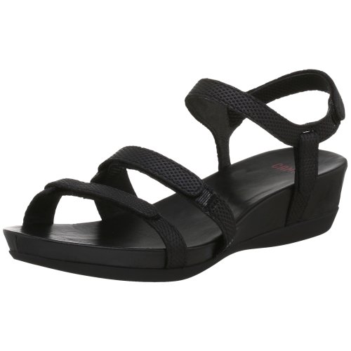 Camper Women's Diminuto Wedge Sandal,Black,38 EU (US Women's 8 M)