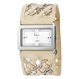 Freelook Women's HA8114-3 Beige Leather Band Rectangular Watch