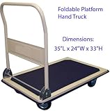 Foldable Platform 660lb Hand Truck Cart Dolly 24 x 36