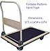 660LBS Folding Heavy Duty Foldable Platform Hand Truck Cart