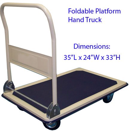 Foldable Platform 660lb Hand Truck Cart Dolly 24 x 36 On Sale