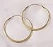 Hammered Brass Hoop Earrings - 2.50 inch