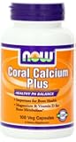 NOW Foods Coral Calcium Plus Mag, 100 Vcaps,