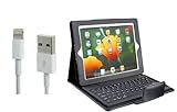 The New Black Leather Case Cover Built-in Bluetooth Keyboard for Apple Ipad 2 and 3 & 4 - 3 Pcs Set - Ipad + USB Data Charging Cable + ipad iphone pen with DG SPORTS logo.