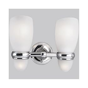 Progress Chrome 2 Bulb Michael Graves Bath Bar by Progress