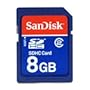 Nintendo Wii Sandisk Gaming SD Memory Card 8GB