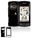 RUBBER FEEL BLACK SNAP-ON COVER HARD CASE PHONE PROTECTOR for LG ENV TOUCH VX-11000