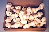 30pcs of 4-5 White Rawhide Knotted Bones