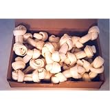 30pcs of 4-5 White Rawhide Knotted Bones