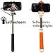 Selfiesteem Wired Selfie Stick with LED Light for Smartphones