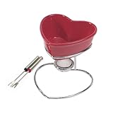 Chantal Chocolate Heart Fondue, Apple Red