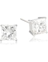IGI Certified 14k Gold Princess-Cut Diamond Stud Earrings (4 cttw, H-I Color, SI2-I1 Clarity)