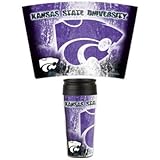 Kansas State Wildcats Official Logo 16oz Travel Mug