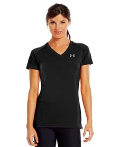 Under Armour Women's UA Tech™ Short Sleeve V-Neck Medium Black