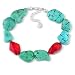 Sterling Silver Large Irregular Shape Turquoise title=