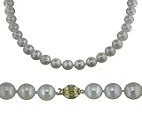 14K White Fresh Water Cultured Pearl Necklace