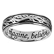 Sterling Silver Imagine Ring