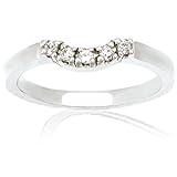 0.10 Ct Round Cut Diamond Anniversary Band In Pave Setting SI2-H