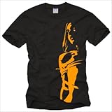 Vintage Designer T-Shirt für Herren Shirt Farbe schwarz Logo orange BONDAGE FETISCH MOTIV Größe S