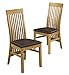 2 Lichfield Vertical Slat Back Chairs