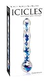 Produkt-Bild: Pipedream - Icicles No. 8 - wellenf&ouml;rmiger Glasdildo mit vielfarbiger Spirale innen und Kugelgriff - ca. 17,8 cm lang - &Oslash; ca. 3,8 cm