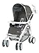 Peg Perego P3 Light Weight One Hand Fold Stroller in Pure Vapor