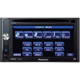 Pioneer Car AVHP4000DVD Double Din AV Multimedia Receiver with 6.1 Inch Video Screen