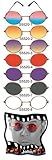  : 70s John Red Costume Glasses