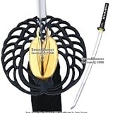 Classic Crane Tsuba Handmade Samurai Katana Sword Sharp