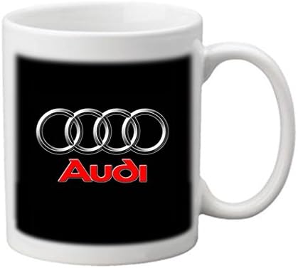 Audi Car Logo Fashion Custom white Color 11Oz ceramic coffee mug water cup