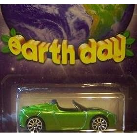 2010 Hot Wheels Earth Day Tesla Roadster Sport 1/64 Scale Collectible Die Cast Car