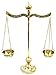 Mother Of Pearl & Brass Balance Scale Decor Libra