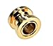 ANODIZED FLESH TUNNEL GOLD PLUG 4g - Sold Individually