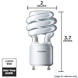 Philips 13w 120v GU24 4100K EL/mDT Fluorescent Light Bulb