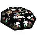 Large Poker table with Chips & accessories 400 chips, cards, buttons & carry case