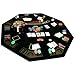 Large Poker table with Chips & accessories 400 chips, cards, buttons & carry case