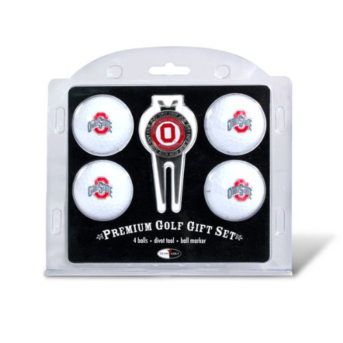 Ohio State Buckeyes Divot Tool Ball Set