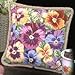 Pansies Galore Pillow - Needlepoint Kit