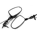 6MM Led Light Lamp Motorcycle Rear View Mirror Universal Brand New 